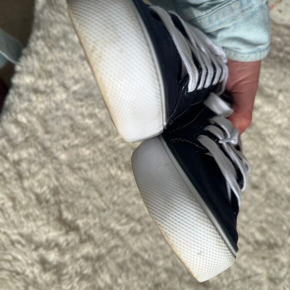 Keds Womens 10 Navy Blue Canvas Lace Up Classic Sneakers Comfort Fashion - Picture 5 of 7